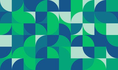 Basit geometrik formlarla kusursuz geometrik desenli tasarım. Büyük renk paleti ile dairesel geometrik vektör grafiği, poster tasarımı, kumaş baskısı, duvar kağıdı, ambalaj kağıdı için kullanışlı.