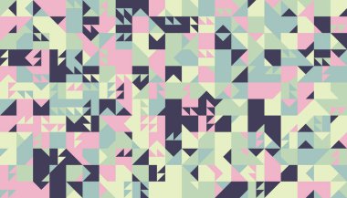 Geometrik şekiller ve elementlerle yapılan soyut sıradışı kompozisyonun modern sanat eserleri. Basit geometri vektörü arka planı web tasarımı, kartvizitler, davetiye, poster, moda baskıları için kullanışlı.