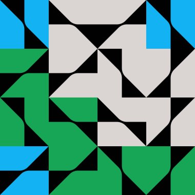 Cesur geometrik şekilli vektör soyut sembollerinin yeniden yapılandırılmış postmodern sanat eserleri, web arkaplanı, poster tasarımı, dergi ön sayfası, yüksek teknoloji baskısı, kapak resmi.
