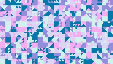 Geometrik şekiller ve elementlerle yapılan soyut sıradışı kompozisyonun modern sanat eserleri. Basit geometri vektörü arka planı web tasarımı, kartvizitler, davetiye, poster, moda baskıları için kullanışlı.