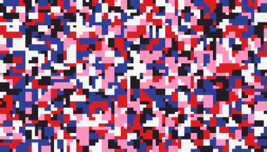 Geometrik şekiller ve elementlerle yapılan soyut sıradışı kompozisyonun modern sanat eserleri. Basit geometri vektörü arka planı web tasarımı, kartvizitler, davetiye, poster, moda baskıları için kullanışlı.