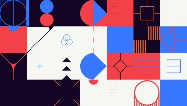 Vahşilik sanatı basit geometrik şekiller ve şekillerle yapılan soyut vektör kalıplarına ilham vermiştir. Kalın form grafik tasarımı, web sanatı, davetiye kartları, posterler, baskılar, tekstil, arka planlar için kullanışlı.