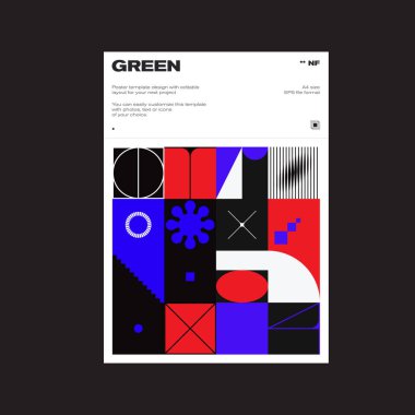 Modern modernizm ve minimalist gaddarlık tarzında yaratılmış kitap vektörü kapağının modern grafik tasarımı, poster sanatı, dergi ön sayfası, dekoratif baskı, web afişi için kullanışlı.