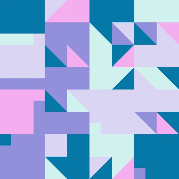 Abstrakcyjny Wzór Wektora Geometrycznego Wykonany Prostych Kształtów Jasnych Żywych Kolorów — Wektor stockowy