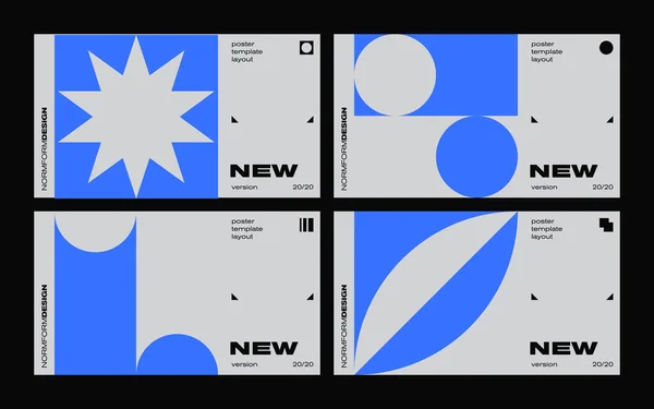 Brutalizm, vektör kapak düzeninin, vektör soyut elementleri ve geometrik şekillerle yapılmış grafik tasarımına ilham verdi, poster sanatı, web sitesi başlıkları, ön sayfa tasarımı, dekoratif baskılar için kullanışlı