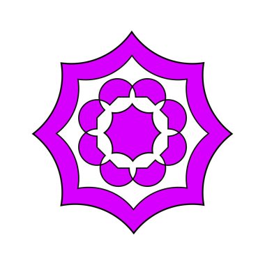 Kare, daire, çizgi, dalga ve beyaz arkaplan üzerinde çok renkli tonlarda girdapların geometrik şekilleri.