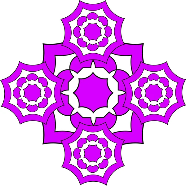 Modello Forme Geometriche Quadrati Cerchi Linee Onde Vortici Toni Multicolori — Foto Stock
