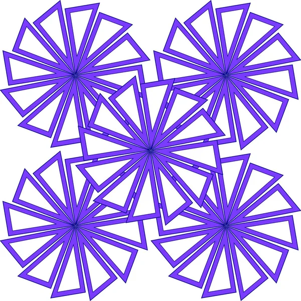 Bir Üçgenin Diğer Izometrik Kesişimlerini Oluşturan Bir Geometrik Üçgen Şekli — Stok fotoğraf