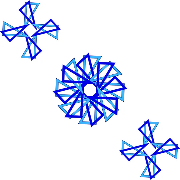 Patrón Forma Triángulo Geométrico Que Compone Otras Intersecciones Isométricas Triángulo —  Fotos de Stock