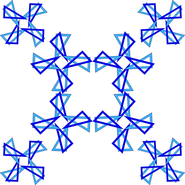 Γεωμετρικό Σχήμα Τριγώνου Που Σχηματίζει Άλλες Ισομετρικές Τομές Ενός Τριγώνου — Φωτογραφία Αρχείου
