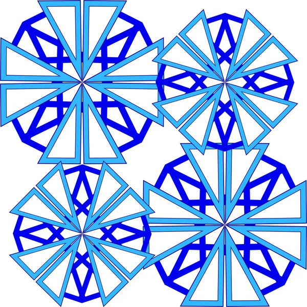 Ein Geometrisches Dreieck Formmuster Das Andere Isometrische Schnittpunkte Eines Dreiecks — Stockfoto