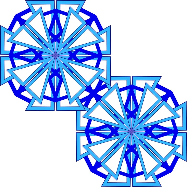Een Geometrisch Driehoekig Patroon Dat Andere Isometrische Snijpunten Van Een — Stockfoto