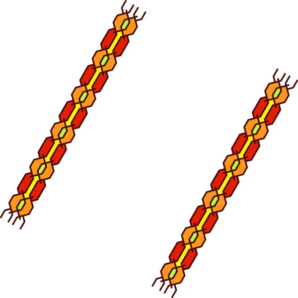 Una Variante Del Modello Treccina Intrecciata Fatta Linee Cellule Uno — Foto Stock