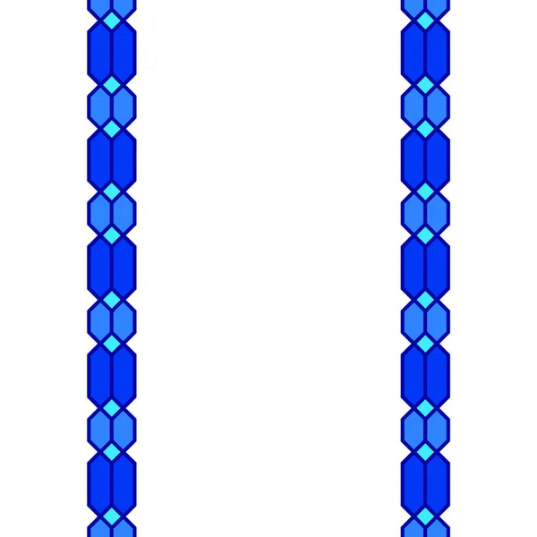 パターンの変形は 白い背景に細胞上の線で作られた編組ピグテールです ピグテールとは異なる形状のパターン — ストック写真