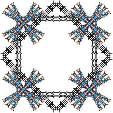Örgülü örgülü örgülü örgülü örgülü örgülerin varyasyonları beyaz arkaplandaki şebeke hücreleri. Örgü örülmüş bir at kuyruğuna benziyor ve kareler, daireler ve diğer geometrik şekilleri oluşturuyor.