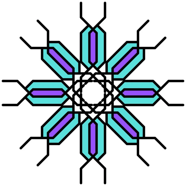 白い背景に格子状の細胞で作られた編組ピグテールパターンの変種 パターンは ニットのピグテールの形に似ており 正方形 その他の幾何学的形状を構成しています — ストック写真