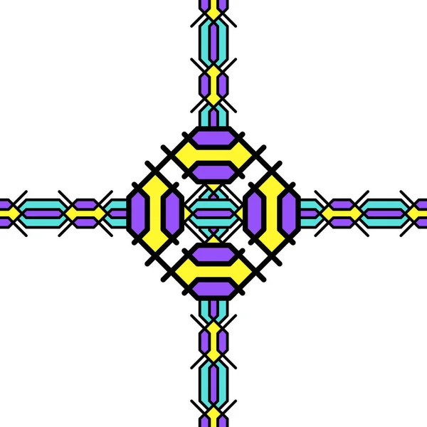 Örgülü örgülü örgülü örgülü örgülü örgülerin varyasyonları beyaz arkaplandaki şebeke hücreleri. Örgü örülmüş bir at kuyruğuna benziyor ve kareler, daireler ve diğer geometrik şekilleri oluşturuyor.