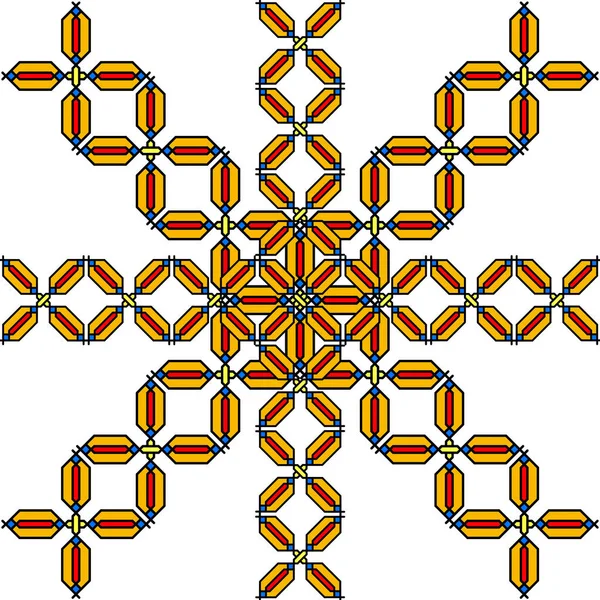 辫子辫子图案的变体是在白色背景的网状细胞上制成的 针织辫子图案 制作正方形 圆形和其他几何形状 — 图库照片