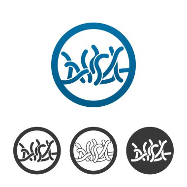 Yararlı probiyotik bakteri. Kontur satırı düz mavi vektör simgesi. Web sitesi veya app infographics için farklı varyasyonları.