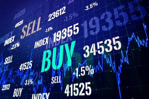 Exchange trading illustration concept. 3D Rendering — Stock Photo, Image