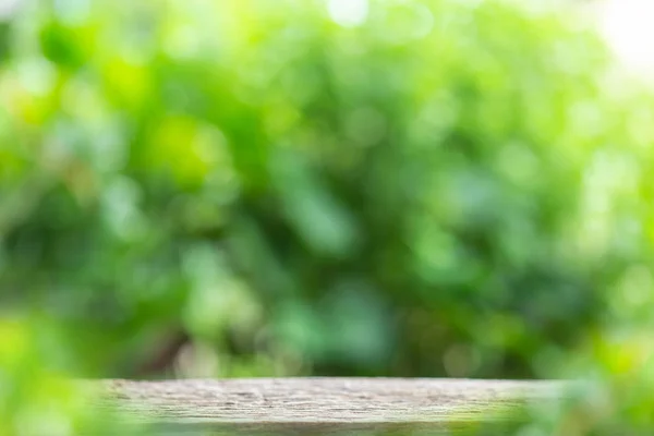 Leeren Raum Der Top Vintage Holztisch Oder Theke Und Sonnigen — Stockfoto