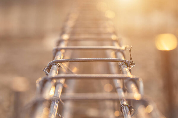 Rebar steel for Grade Beam/Ground beam in process of house build