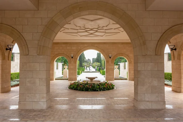 Entrada Jardín Bahai Acre Israel — Foto de Stock