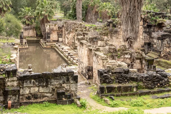 İsrail 'deki Hamat Gader Kaplıcaları' ndaki antik harabeler