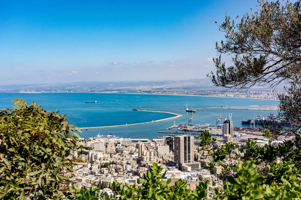 Επισκόπηση Της Haifa Israel — Φωτογραφία Αρχείου