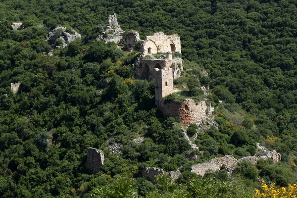 Zamek Monfort Rejonie Galilei Izraelu — Zdjęcie stockowe