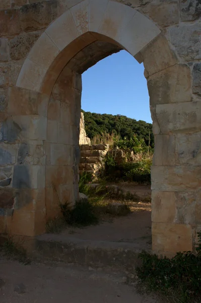 Château Monfort Dans Région Galilée Israël — Photo