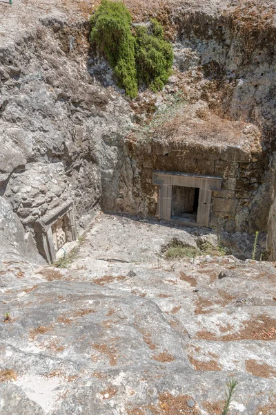 Σπήλαιο Επικεφαλής Της Εβραϊκής Κοινότητας Στο Bet She Arim Εθνικό — Φωτογραφία Αρχείου