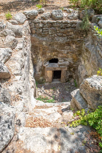 Isto Chamado Apenas Caverna Enterro Parque Nacional Bet She Arim — Fotografia de Stock