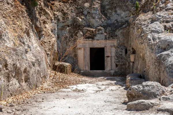 Caverna Lulavim Parque Nacional Bet She Arim Kiryat Tivon Israel — Fotografia de Stock