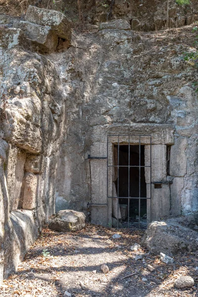 Ama Descansa Aqui Caverna Parque Nacional Bet She Arim Kiryat — Fotografia de Stock