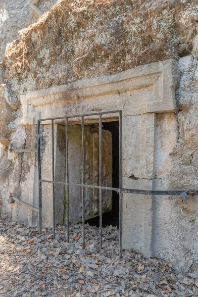 Caverna Das Maldições Parque Nacional Bet She Arim Kiryat Tivon — Fotografia de Stock