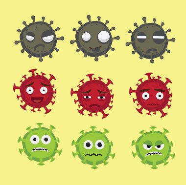 Üç Coronavirus Çizgi Film Karakteri Duygulara Karşı 2.