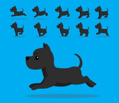 Hayvan Animasyon Dizisi Köpek Büyük Dane Çizgi Film Vektörü