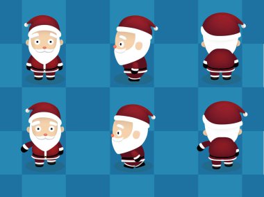 Koca Kafa Çizgi Film Animasyonu Noel Yürüyen Şirin Vektörü