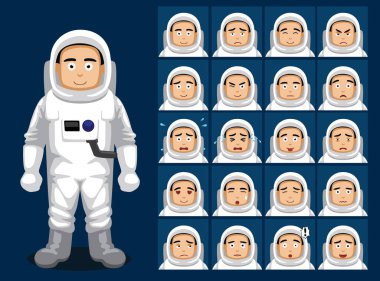 Astronot Çizgi Film Karakteri Duygusu