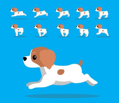 Hayvan Animasyon Dizisi Köpek Brittany Çizgi Film Vektörü