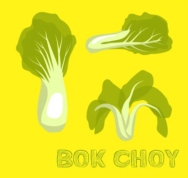 Gemüse Art Bok Choy Vector Illustration — Stockvektor