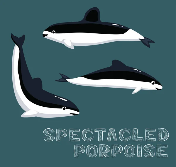 Spectacled Porpoise การ นเวกเตอร ภาพ — ภาพเวกเตอร์สต็อก