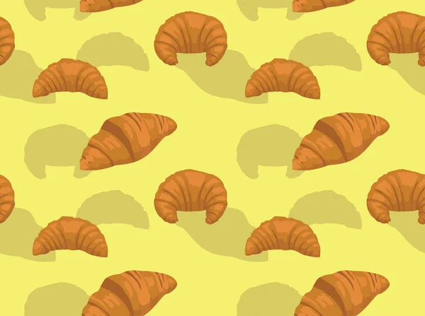 Bread Croissant Vector Seamless Background Wallpaper — Stock Photo, Image
