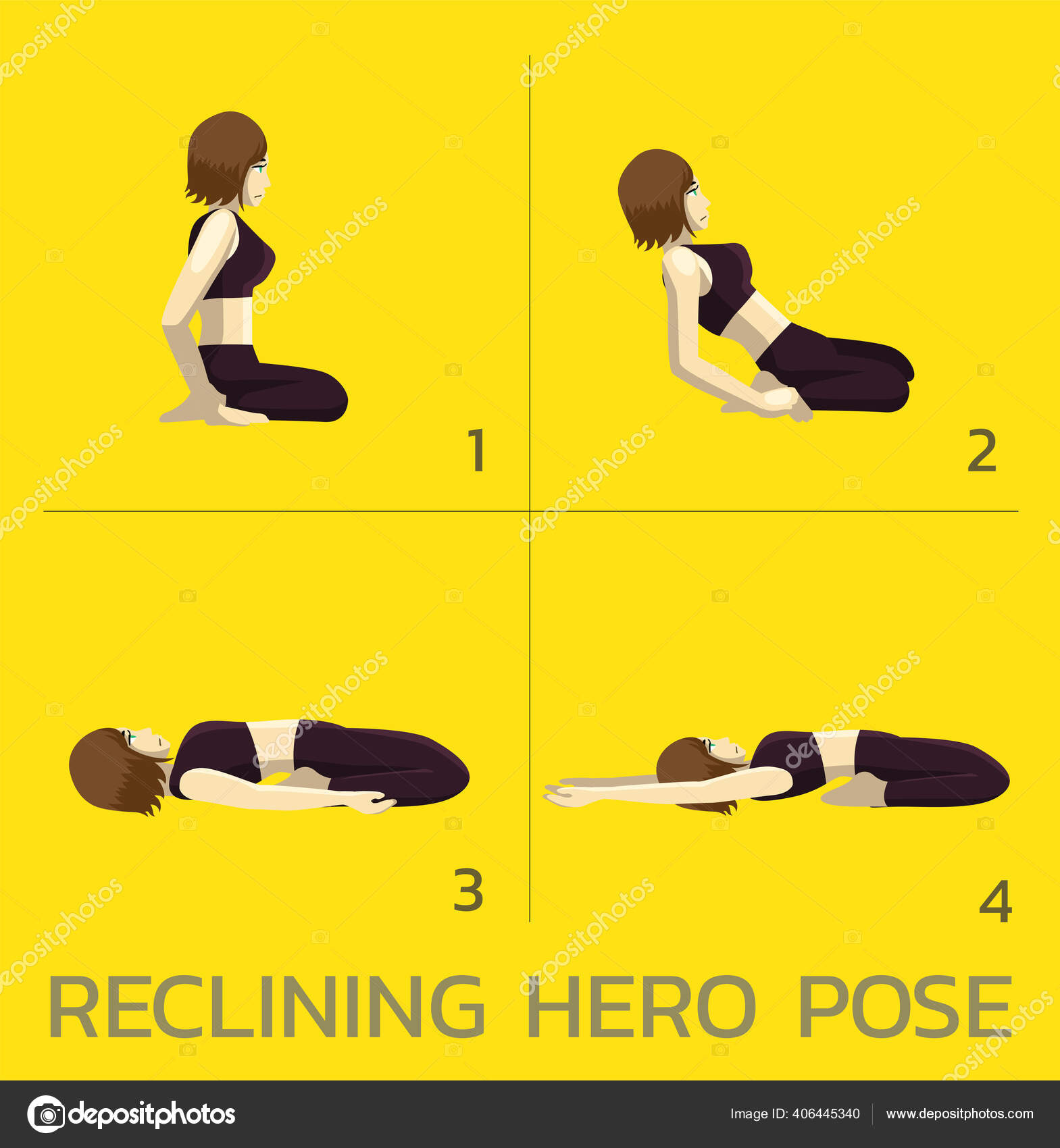 Reclining Hero Pose Aerial Yoga (Supta Virasana Aerial) | Yoga Sequences,  Benefits, Variations, and Sanskrit Pronunciation | Tummee.com