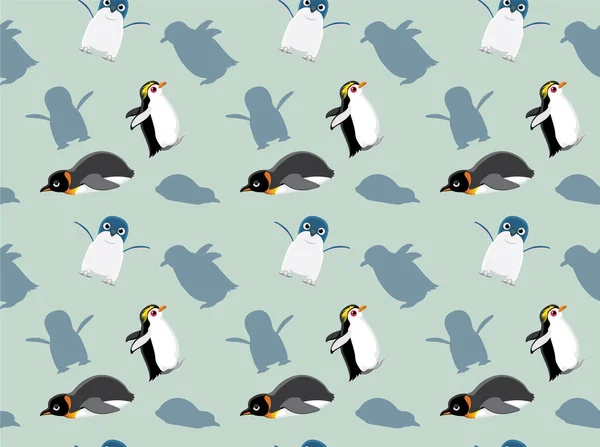 Pinguim Papel Parede Vector Ilustração — Vetor de Stock