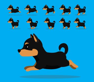 Hayvan Animasyon Dizisi Kelpie Çizgi Film Vektörü