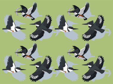 Kemerli Kingfisher Çizgi Film Karakterini Kusursuz Duvar Kağıdı ArkaplanıName