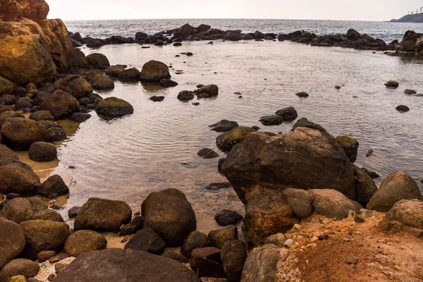 Bella Spiaggia Mirissa Sri Lanka Image Intenzionalmente Tonica — Foto Stock