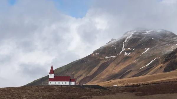 Immagine Una Bellissima Natura Chiesa Islanda — Foto Stock